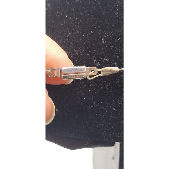 Vintage Heishi Necklace Heart Station Necklace Hong Kong 22in - Picture 5 of 6